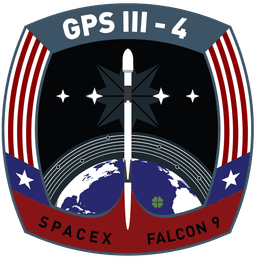 Mission patch for GPS III SV04 (Sacagawea)